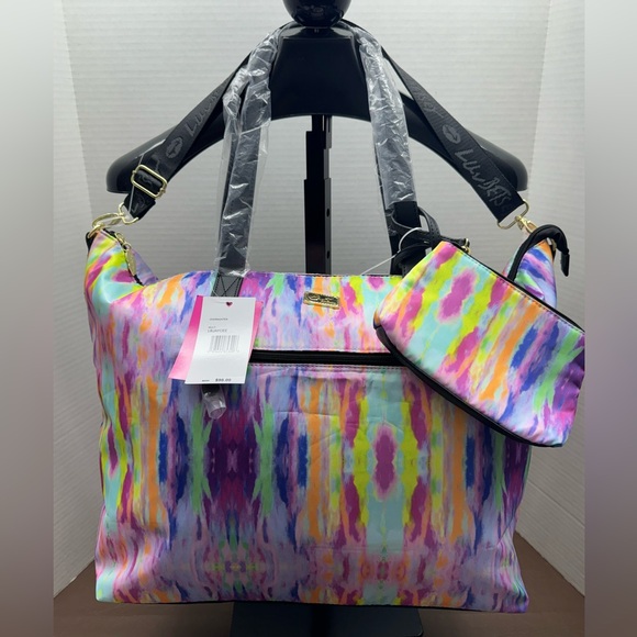 Betsey Johnson Handbags - Luv Betsey Johnson Multicolor Jaycee Weekender Overnighter Travel Tote Bag